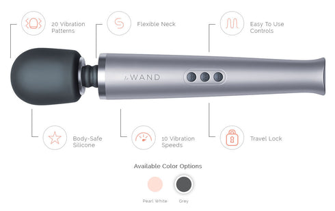 Le Wand Grey Rechargeable Massager